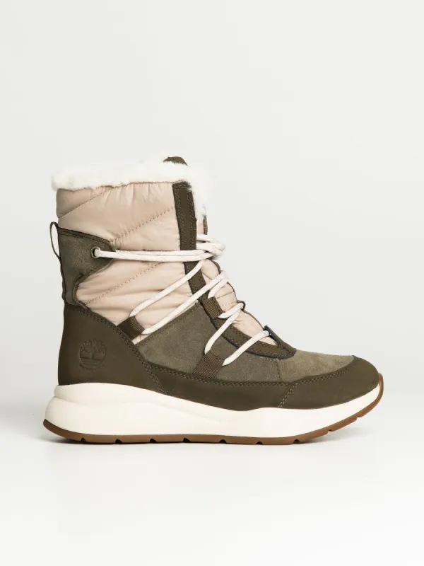 WOMENS TIMBERLAND BOROUGHS MID LACE-UP WINTER WATERPROOF BOOT sold by Boathouse