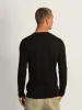 LONG SLEEVE CREWNECK TEE- BLACK sold by Boathouse