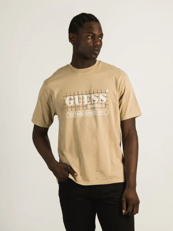 GUESS GO WASHED GRID LOGO T-SHIRT - CLEARANCE sold by Boathouse