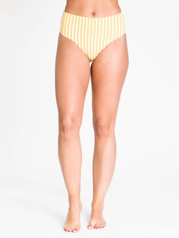 GOLDEN GIRL MIDI BIKINI BOTTOM - WHT/GLD - CLEARANCE sold by Boathouse