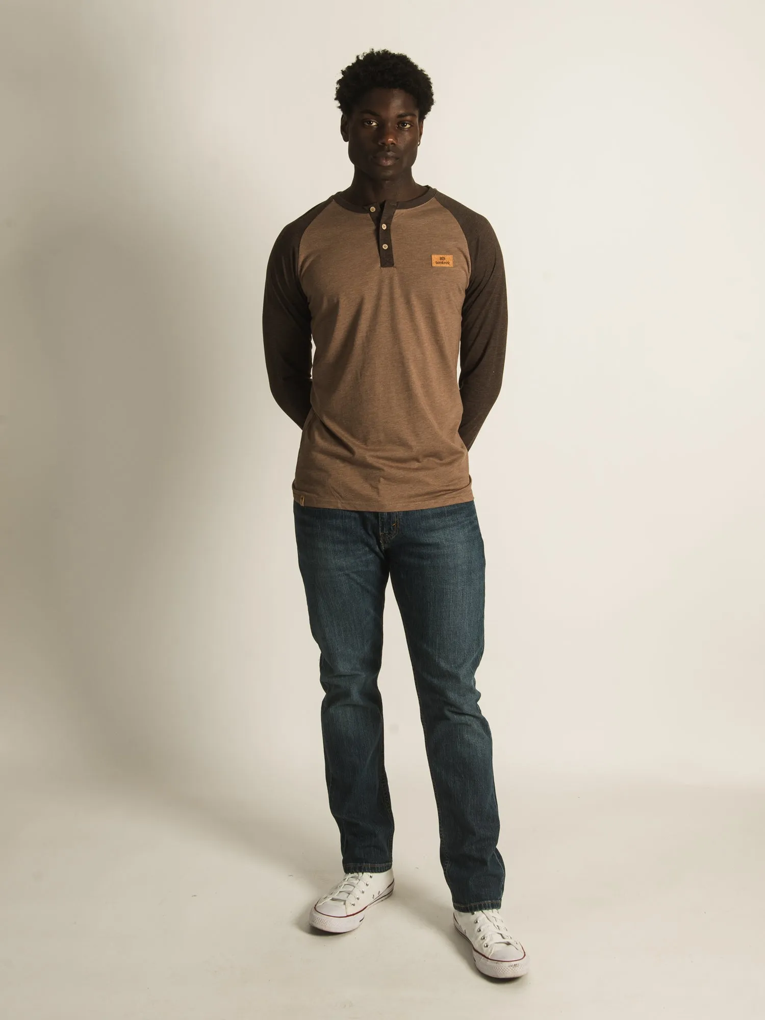 TENTREE CORK LONG SLEEVE HENLEY T-SHIRT - CLEARANCE sold by Boathouse product image thumbnail 2