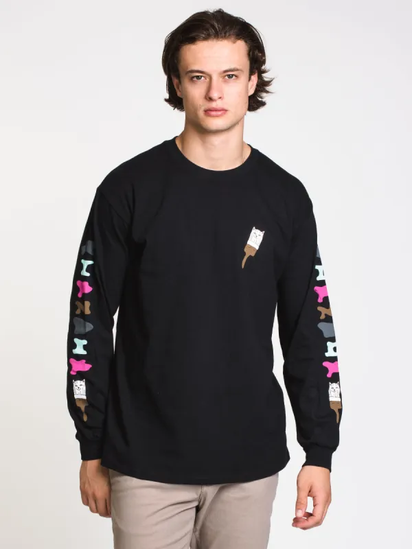 MENS BEAUTIFUL MOUNTAIN LONG SLEEVE T-SHIRT-BLK - CLEARANCE sold by Boathouse