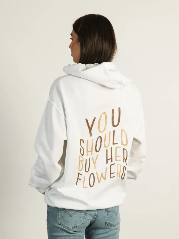 BUY HER FLOWERS HOODIE  - CLEARANCE sold by Boathouse