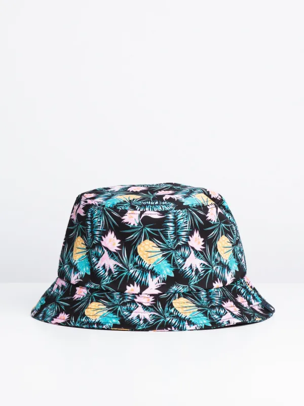 PINEAPPLE BUCKET HAT - BLACK - CLEARANCE sold by Boathouse