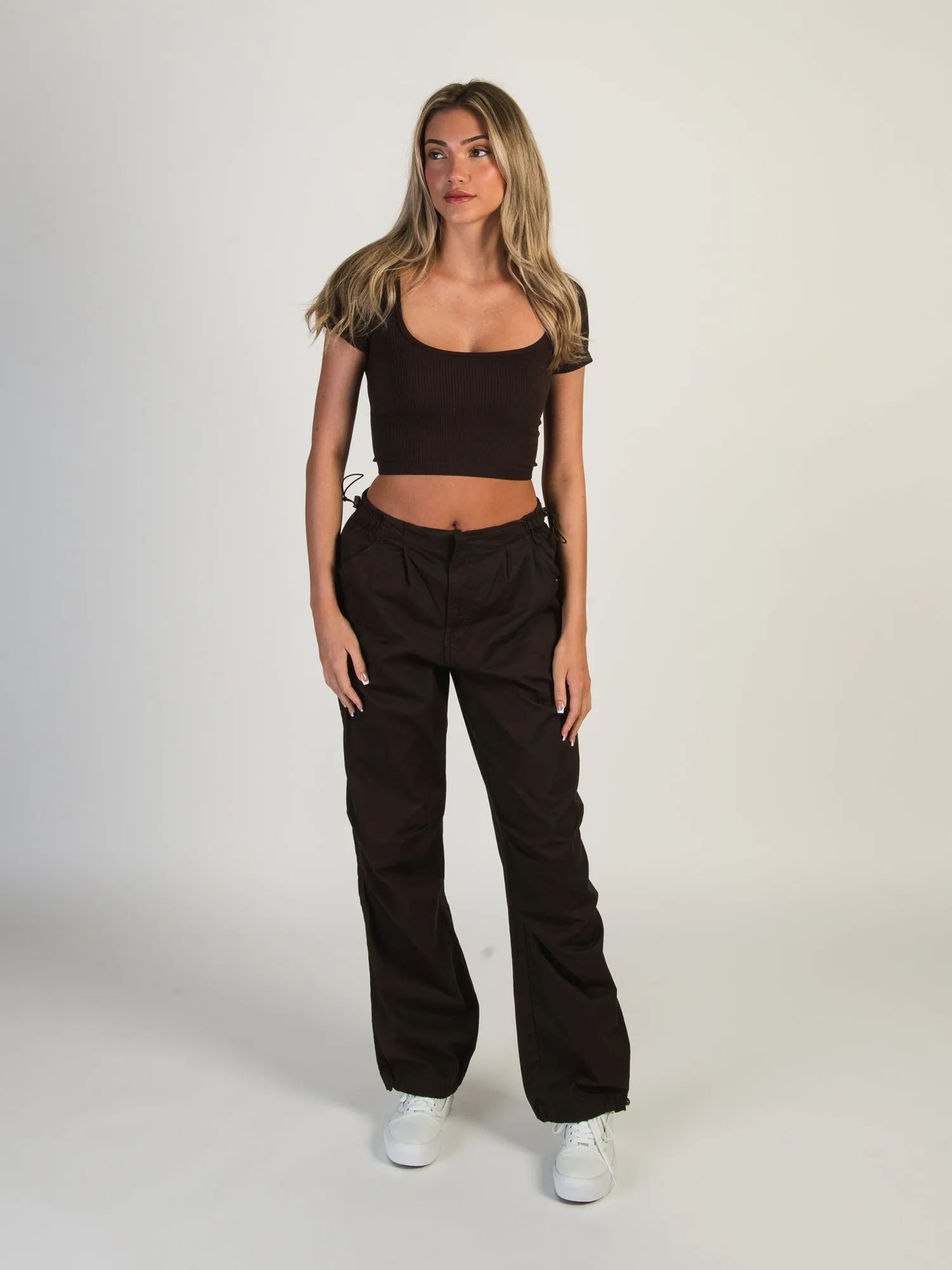 HARLOW PAXTON PARACHUTE PANT - CHOCOLATE - CLEARANCE sold by Boathouse product image thumbnail 2