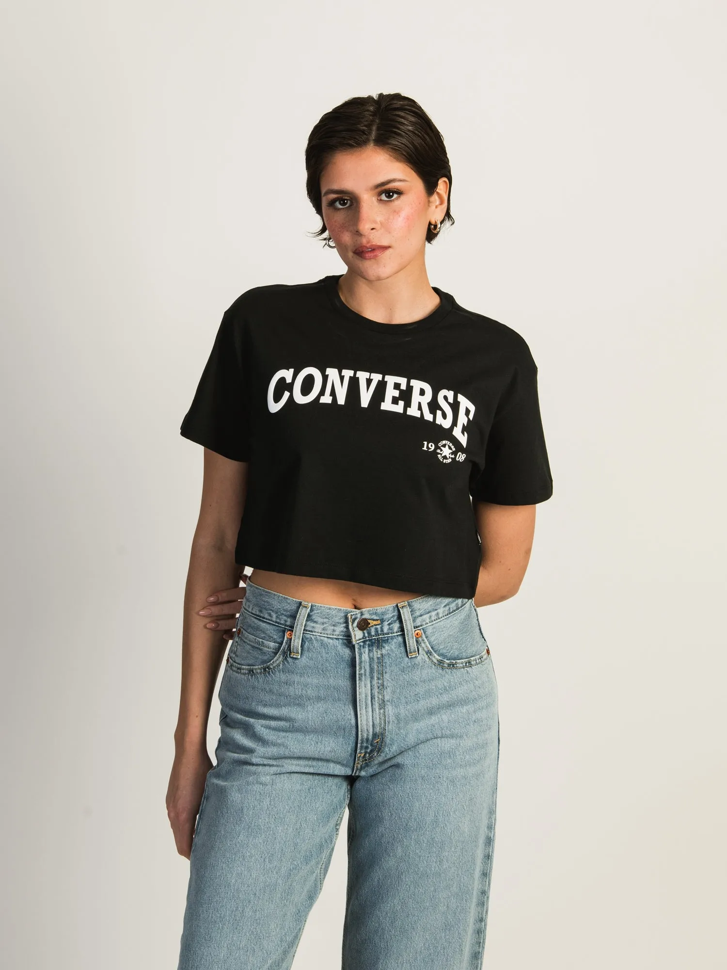 CONVERSE RETRO CHUCK CROPPED T-SHIRT sold by Boathouse