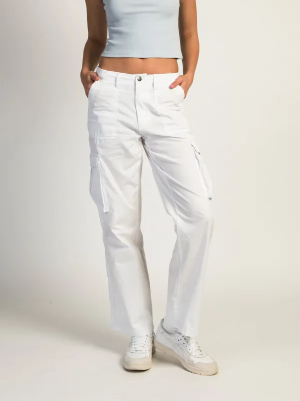 HARLOW PAIGE CARGO PANT - WHITE - CLEARANCE sold by Boathouse