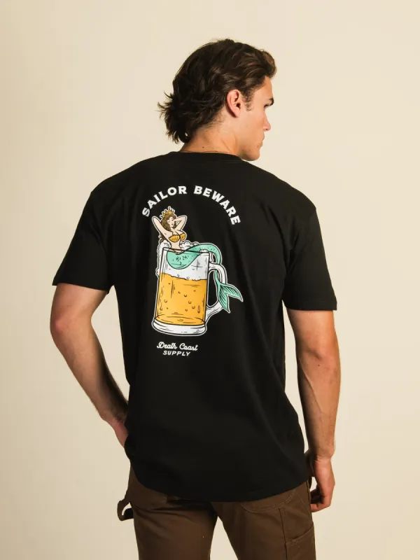 DEATH COAST SUPPLY SAILOR BEWARE BEER T-SHIRT sold by Boathouse