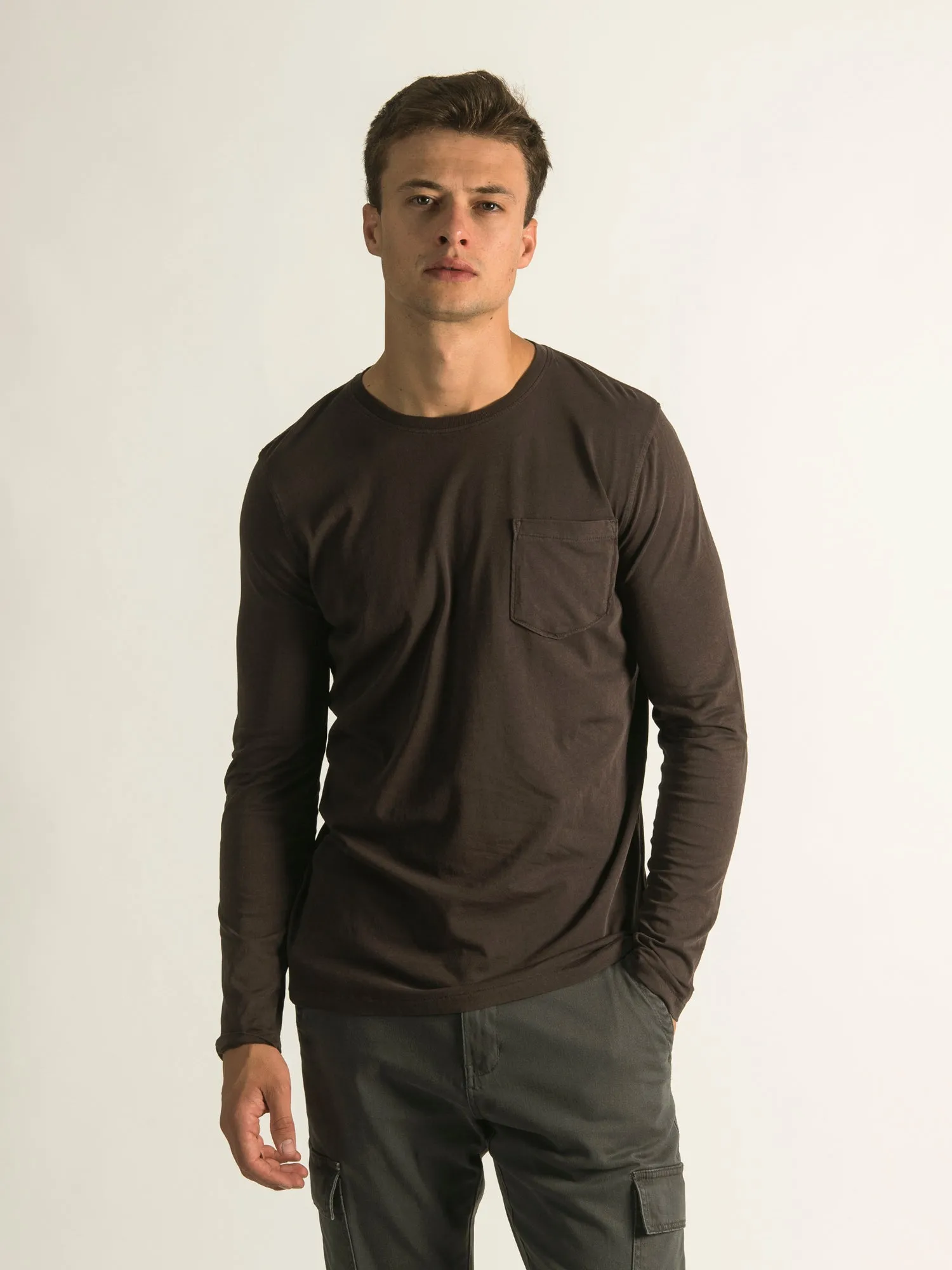 KOLBY GARMENT DYE LONG SLEEVE POCKET T-SHIRT - CLEARANCE sold by Boathouse