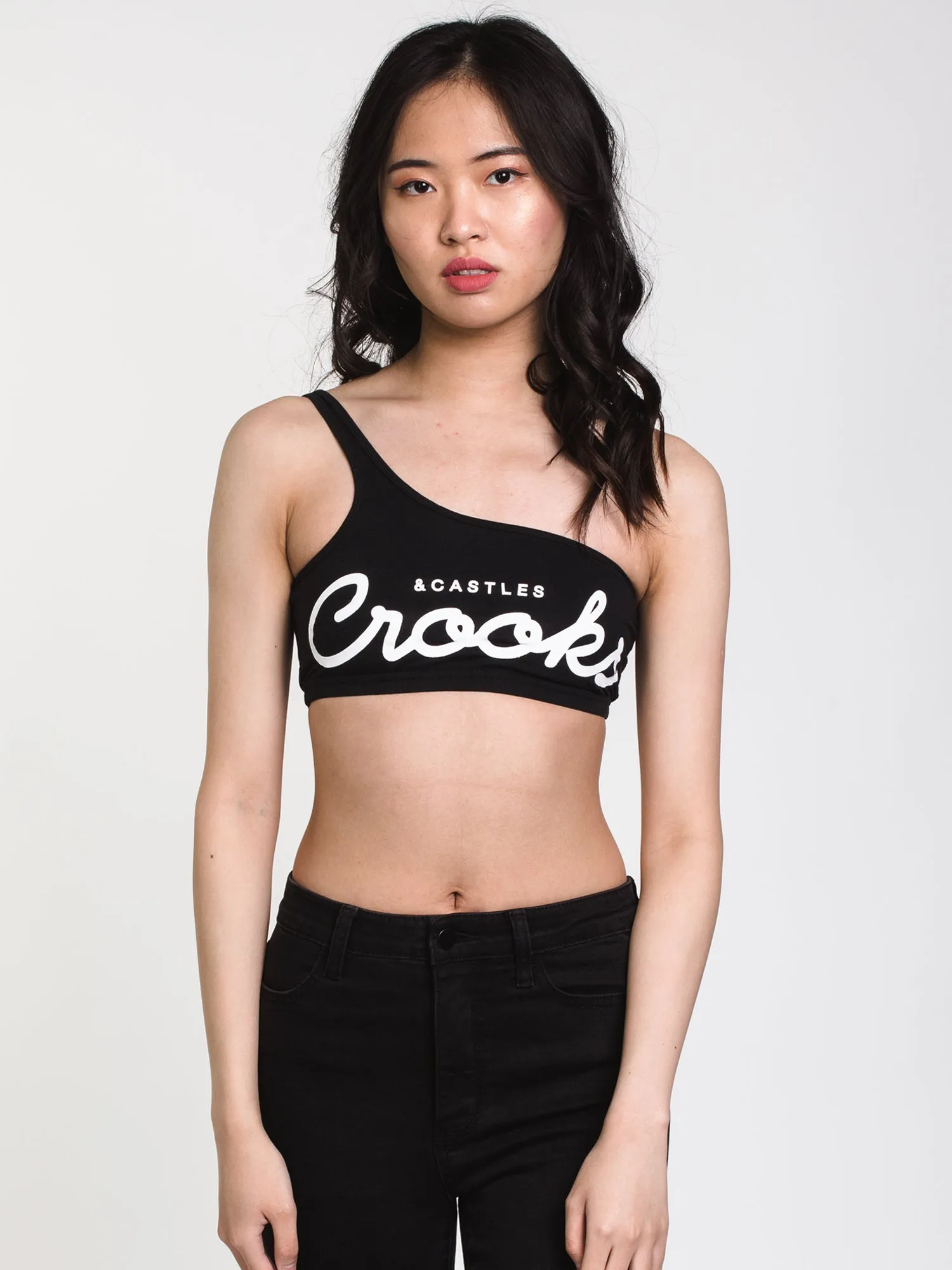 CROOKS & CASTLES C&C LOGO 1 SHOULDER BRALETTE - CLEARANCE sold by Boathouse product image thumbnail 4
