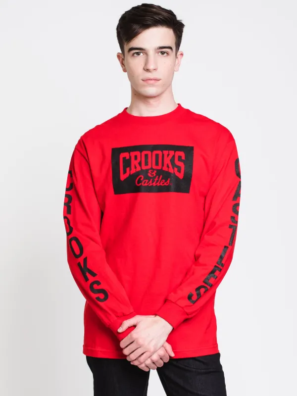 MENS C-LINK LONG SLEEVE T-SHIRT - RED - CLEARANCE made by Boathouse