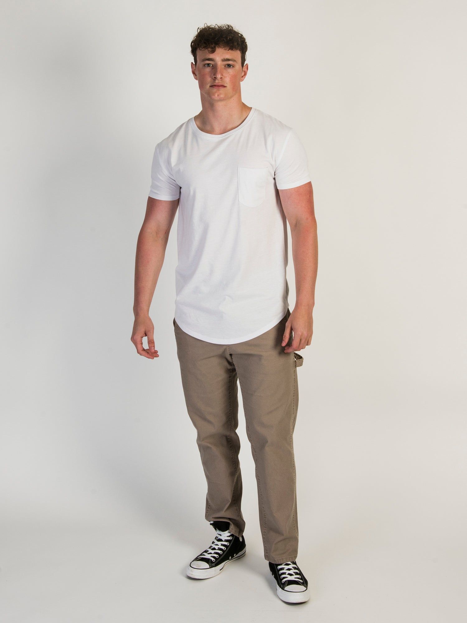 LONGLINE TEE - WHITE - 3 PACK sold by Boathouse product image thumbnail 3