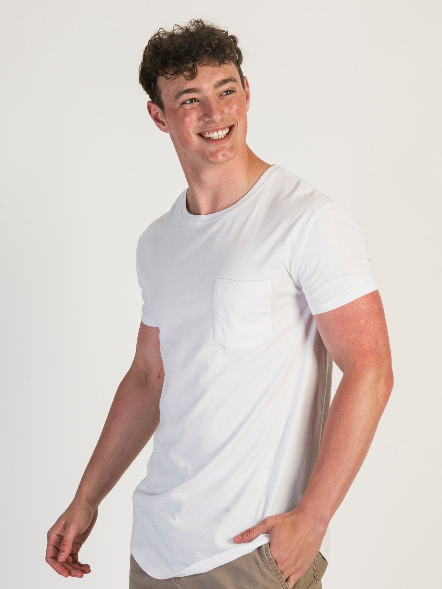 LONGLINE TEE - WHITE - 3 PACK sold by Boathouse product image thumbnail 2