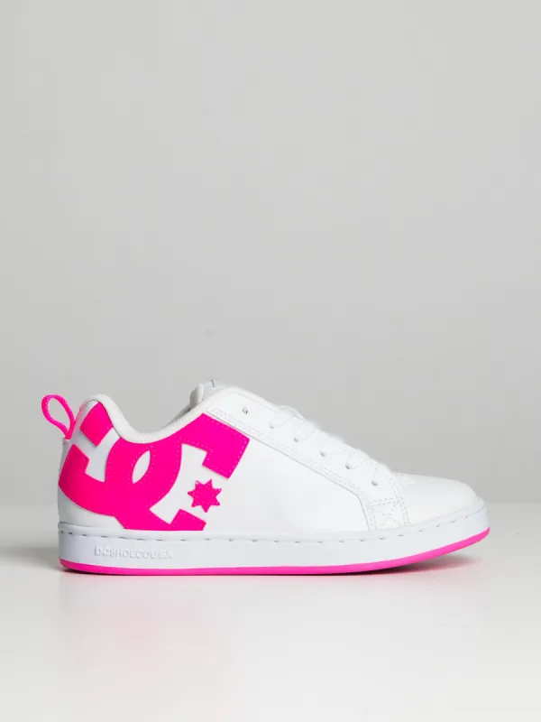 WOMENS COURT GRAFFIK - WHITE/PINK - CLEARANCE sold by Boathouse
