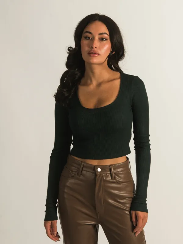 HARLOW BECKY SCOOPNECK LONG SLEEVE - CLEARANCE sold by Boathouse
