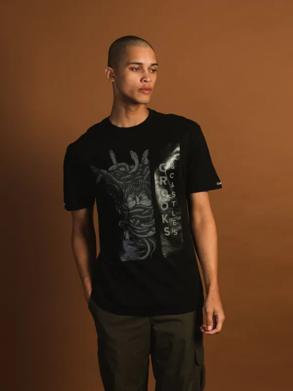 CROOKS & CASTLES MEDUSA VERT KLEPTO T-SHIRT made by Boathouse