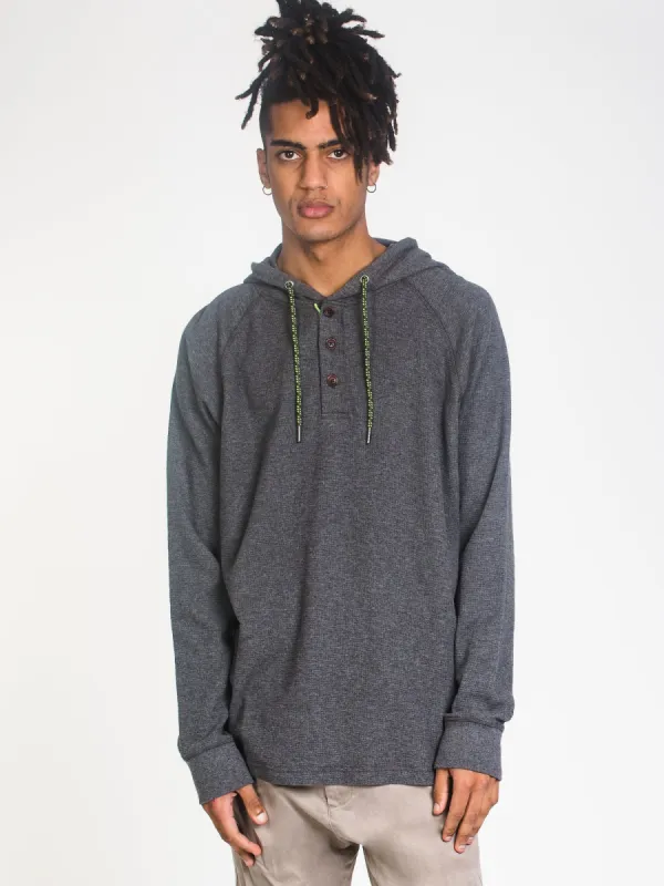 MENS WAFFLE HOODIE HENLEY - CLEARANCE sold by Boathouse