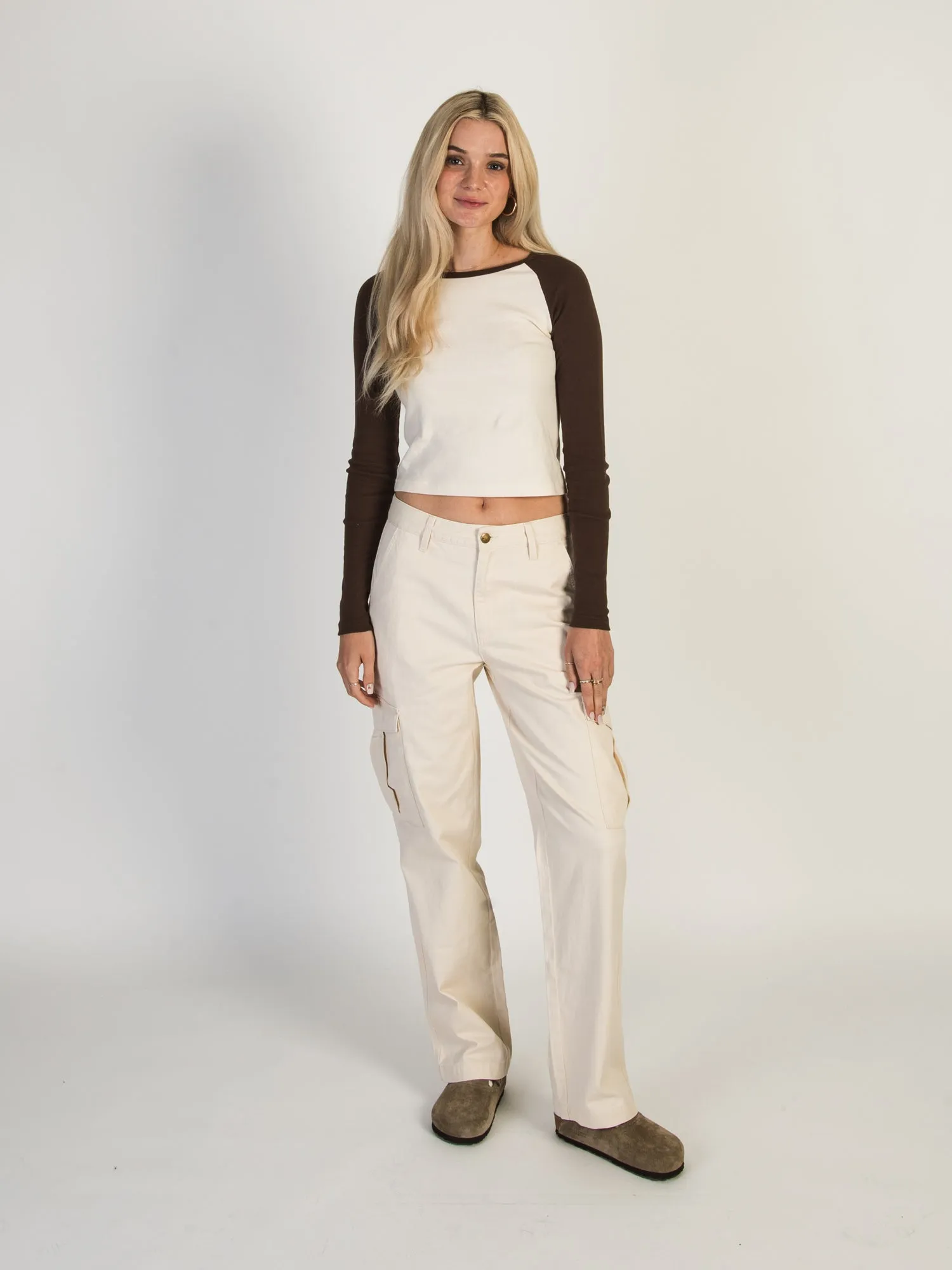 HARLOW DEE STRAIGHT FIT CARGO - WHITE - CLEARANCE sold by Boathouse product image thumbnail 3