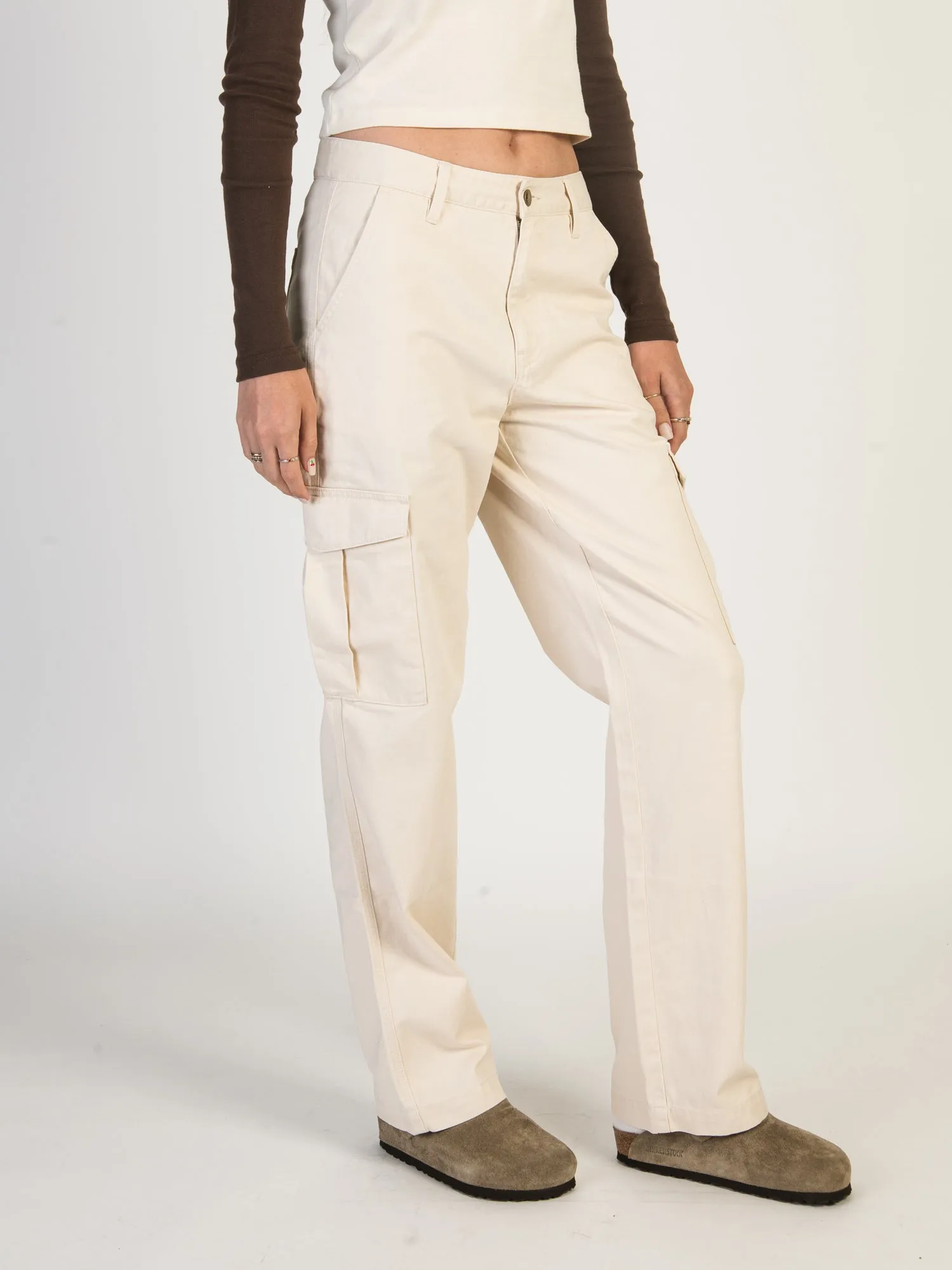 HARLOW DEE STRAIGHT FIT CARGO - WHITE - CLEARANCE sold by Boathouse product image thumbnail 5