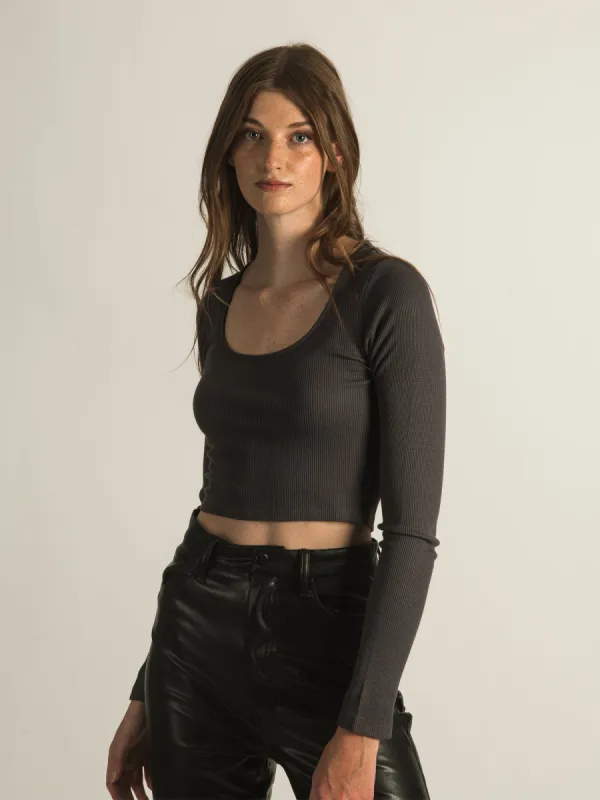 HARLOW BECKY SCOOPNECK LONG SLEEVE - CLEARANCE sold by Boathouse