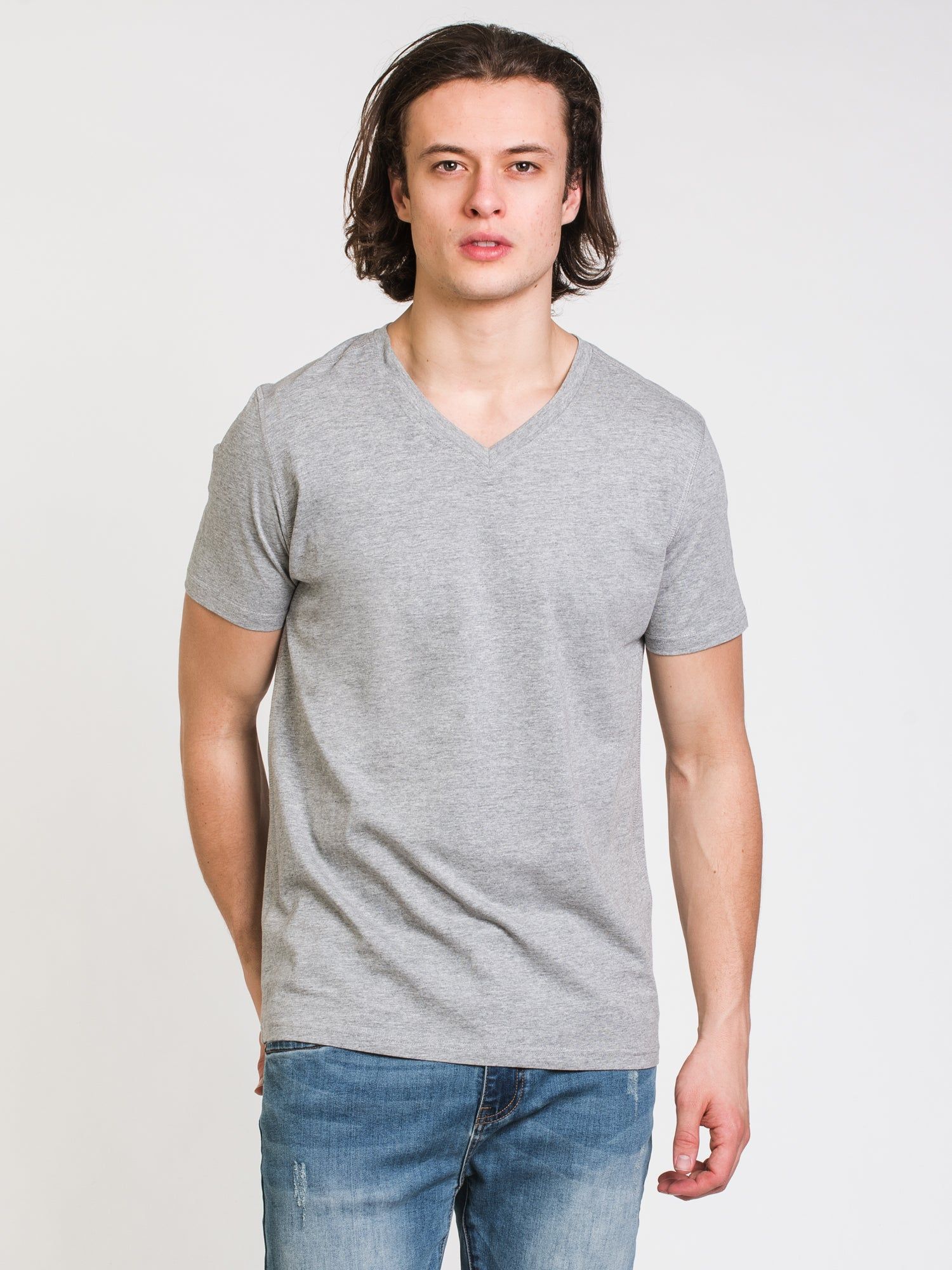 Bundle Item - VICTOR V-NECK TEE - GREY MIX sold by Boathouse
