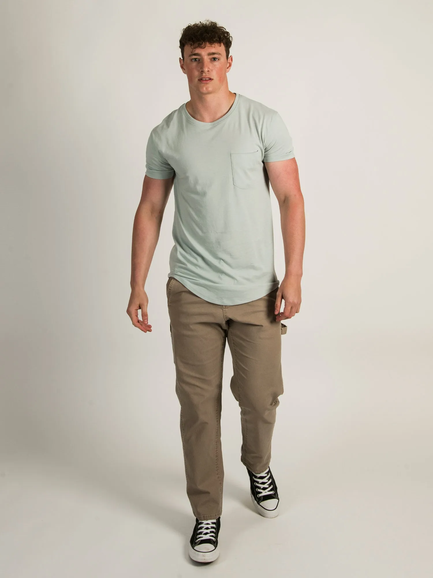 LONGLINE TEE - CEMENT sold by Boathouse product image thumbnail 2