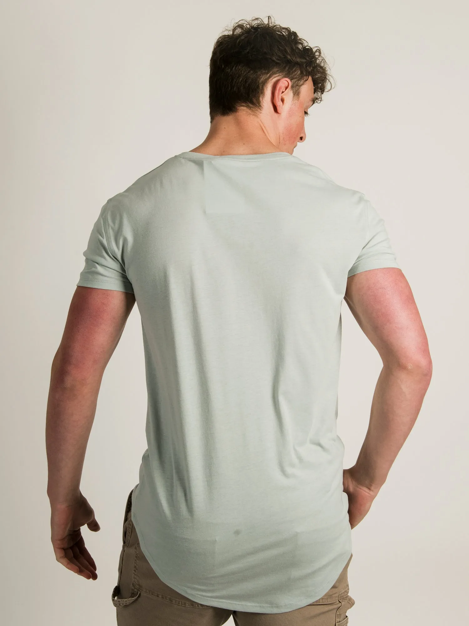 LONGLINE TEE - CEMENT sold by Boathouse product image thumbnail 4