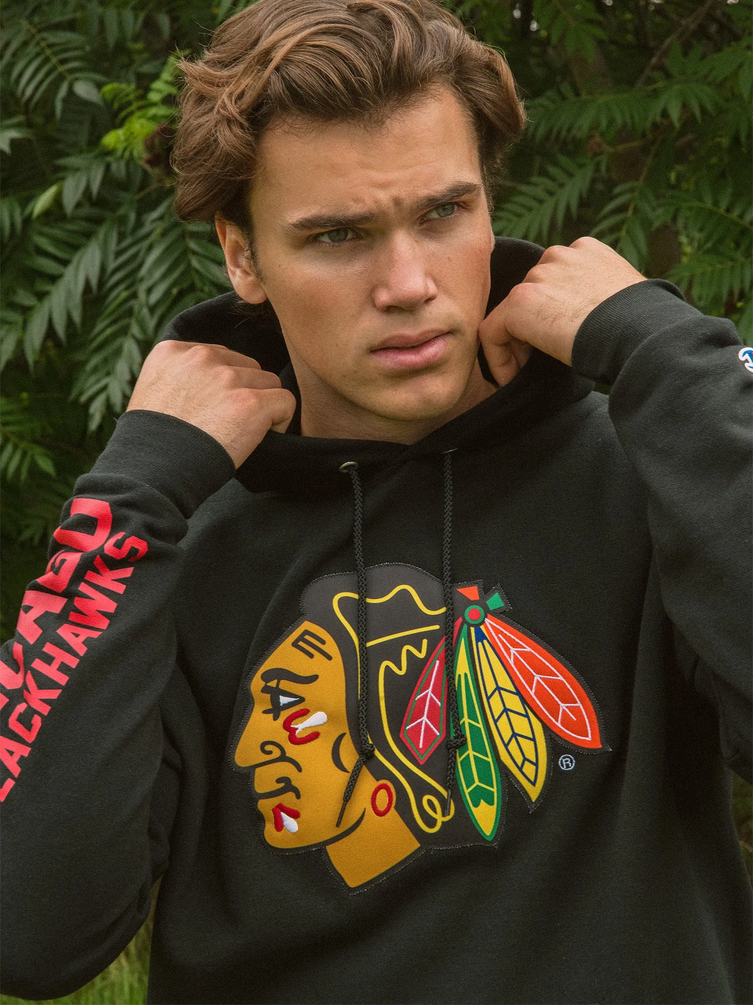 NHL CHICAGO BLACKHAWKS CENTER ICE PULLOVER HOODIE sold by Boathouse