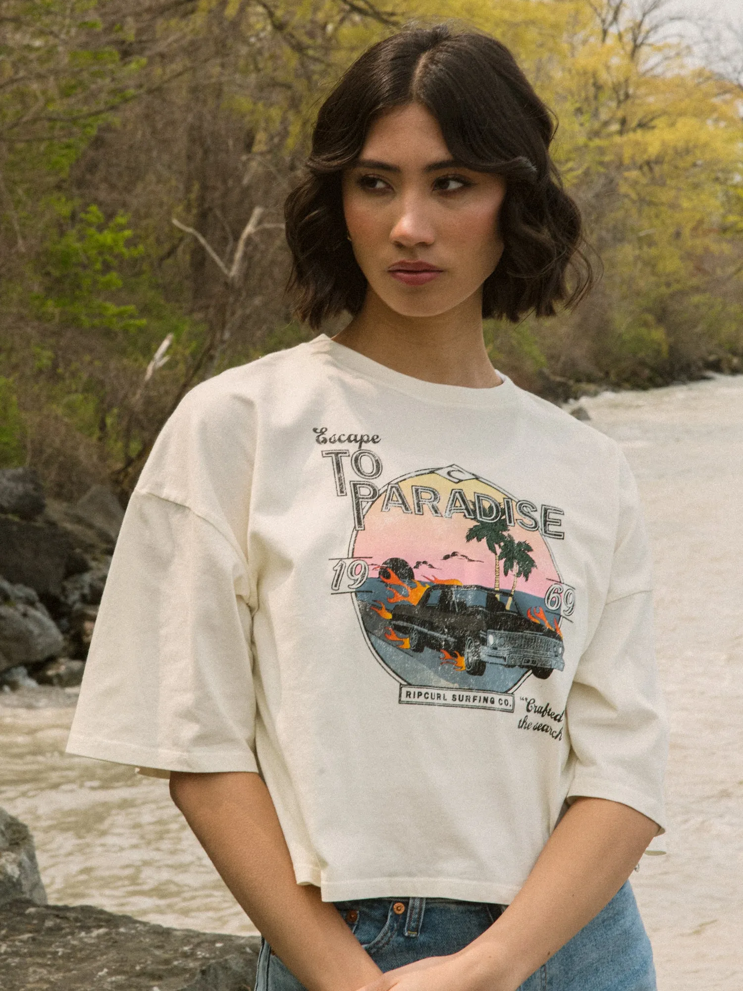 RIP CURL ESCAPE TO PARADISE T-SHIRT - CLEARANCE sold by Boathouse