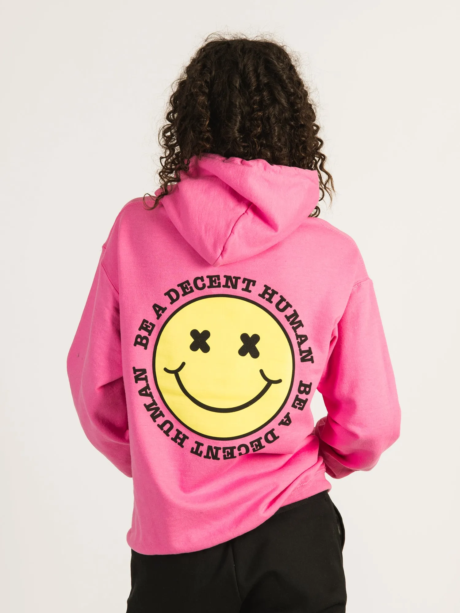 BARSTOOL SPORTS BE A DECENT HUMAN PULLOVER HOODIE sold by Boathouse product image thumbnail 3