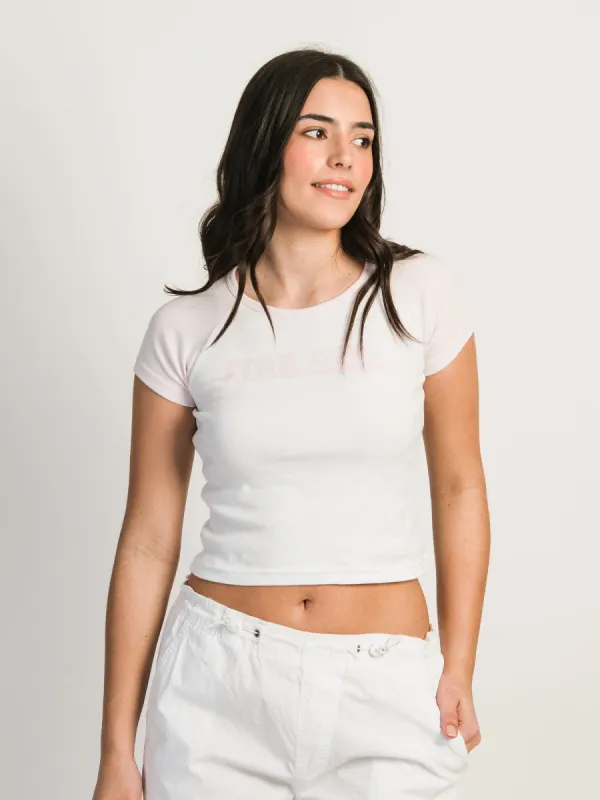 HARLOW BLAIR RAGLAN PRINT TEE - BABY PINK sold by Boathouse