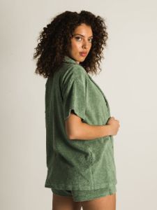 HARLOW TIA TERRY BUTTON UP  - CLEARANCE sold by Boathouse