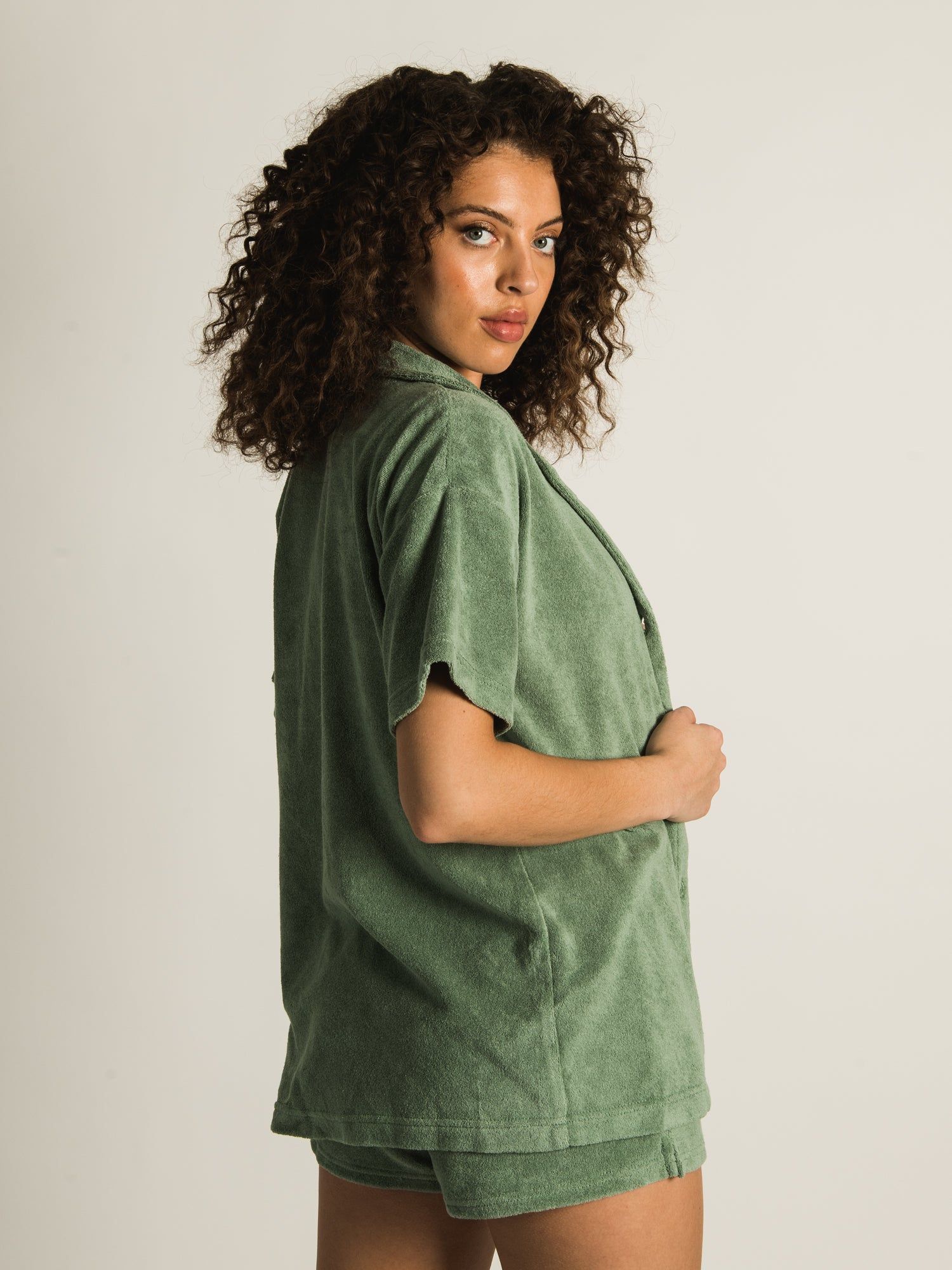 HARLOW TIA TERRY BUTTON UP - CLEARANCE sold by Boathouse product image thumbnail 5