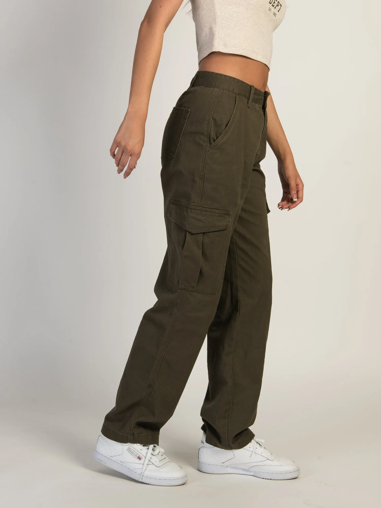 HARLOW DEE STRAIGHT FIT CARGO - ARMY - CLEARANCE sold by Boathouse product image thumbnail 4