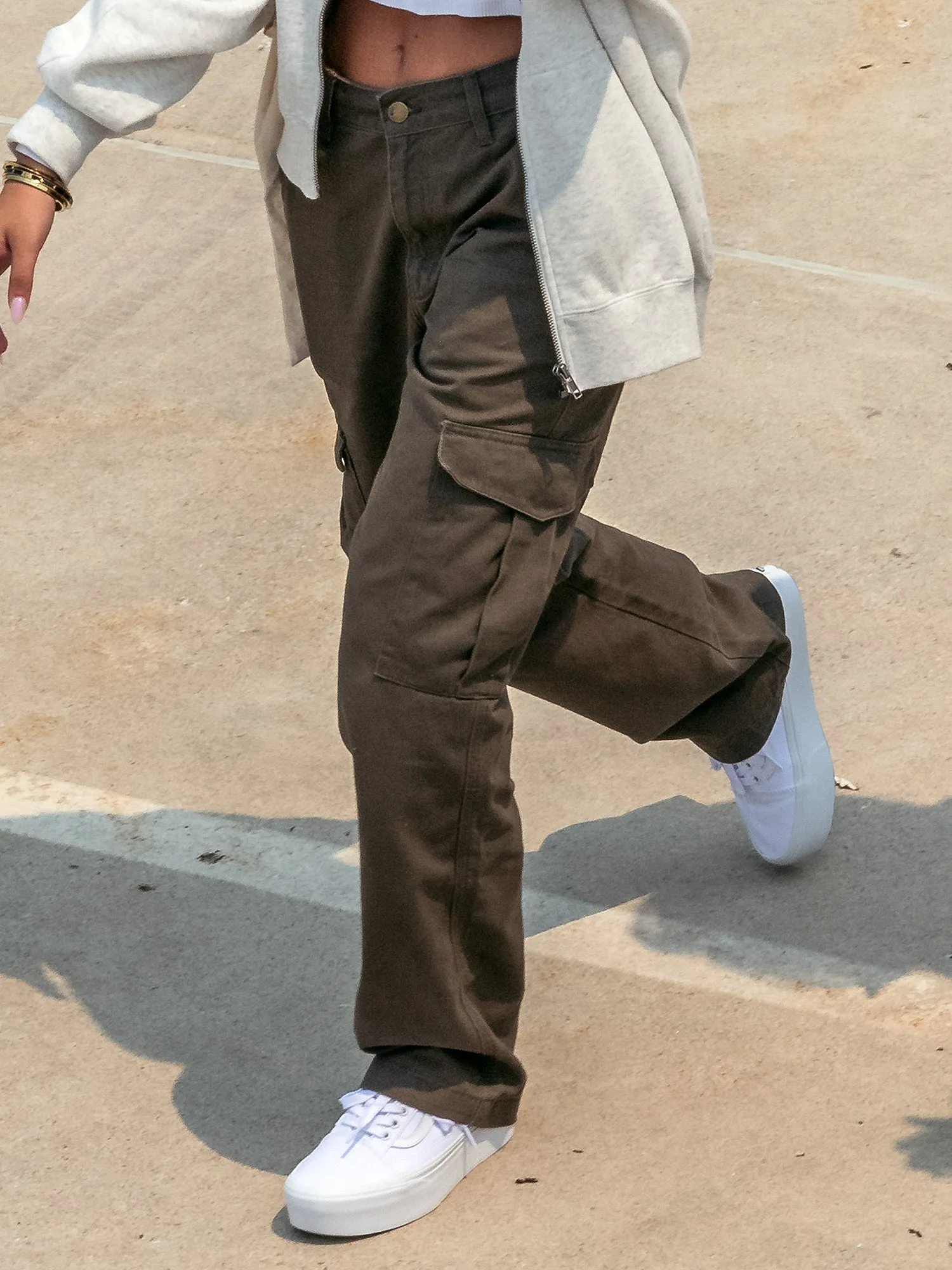 HARLOW DEE STRAIGHT FIT CARGO - ARMY - CLEARANCE sold by Boathouse