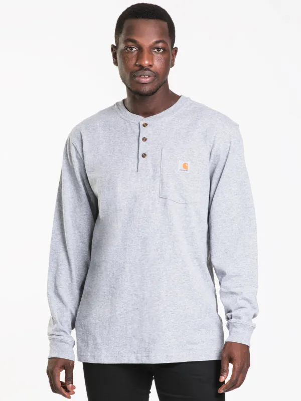 CARHARTT LONG SLEEVE POCKET HENLEY TEE  - CLEARANCE sold by Boathouse