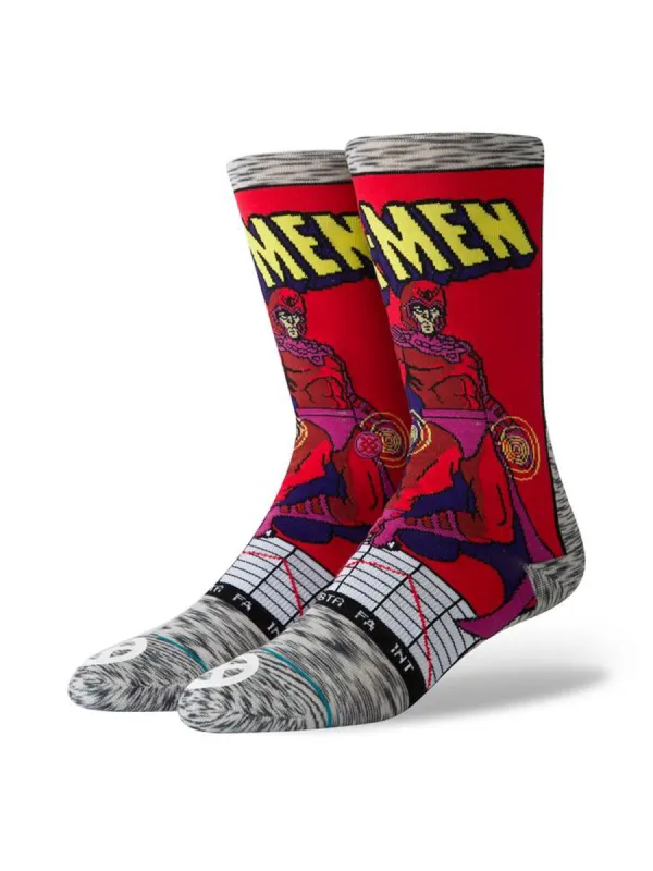 MARVEL MAGNETO SOCKS - GREY - CLEARANCE sold by Boathouse