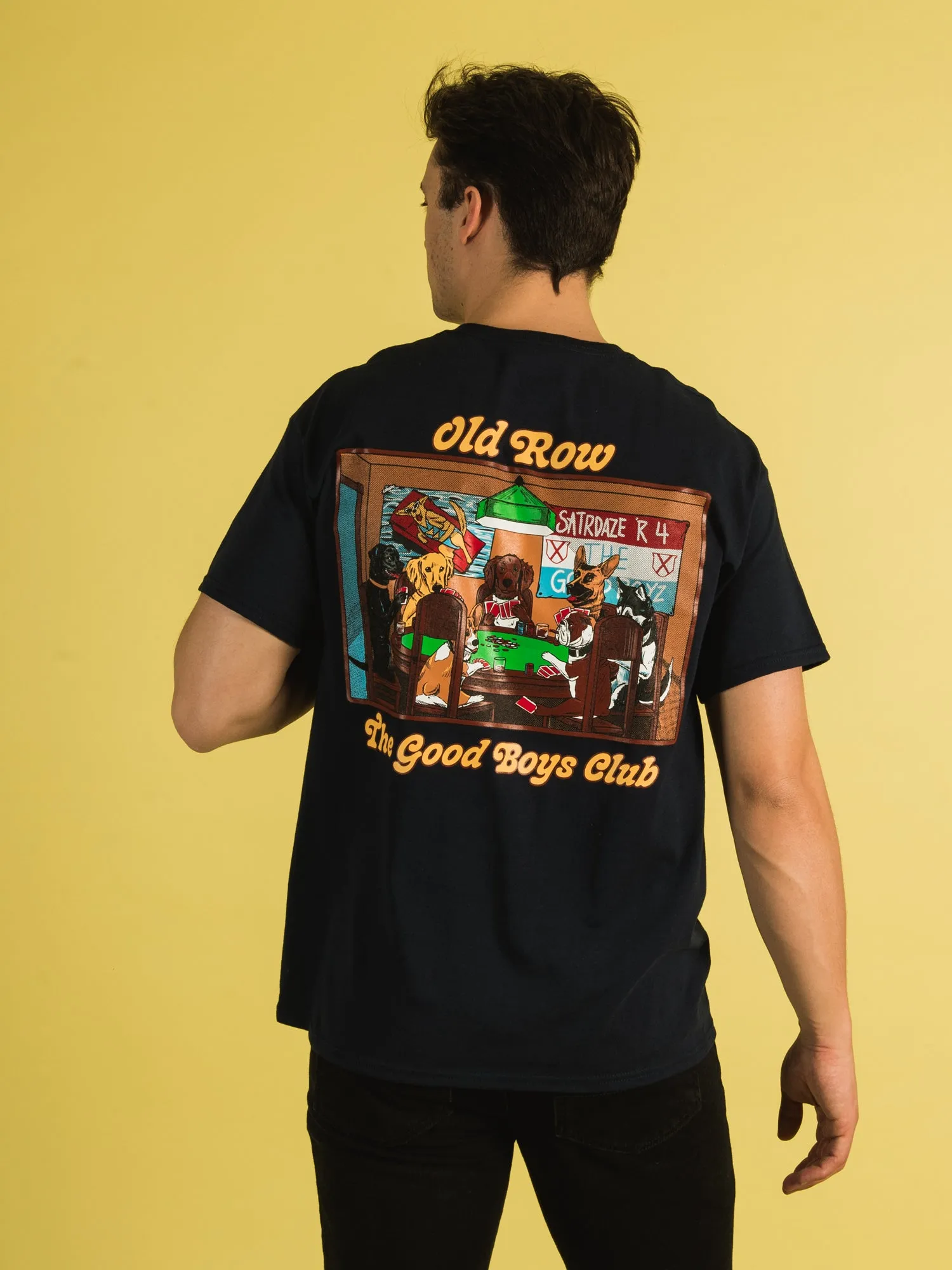 OLD ROW POKER DOGS POCKET T-SHIRT - CLEARANCE sold by Boathouse