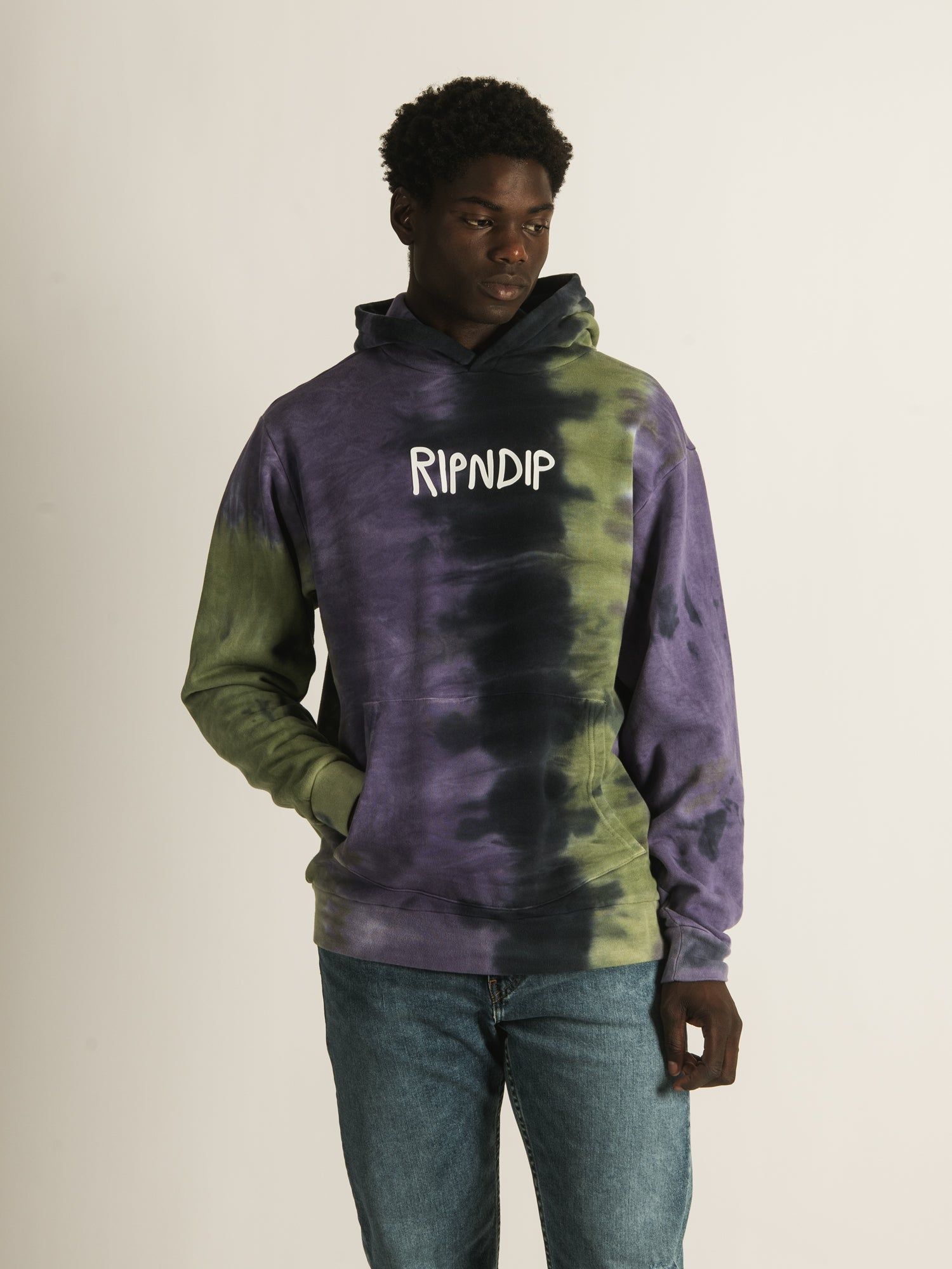 RIP N DIP RND RUBBER LOGO HOODIE - CLEARANCE sold by Boathouse