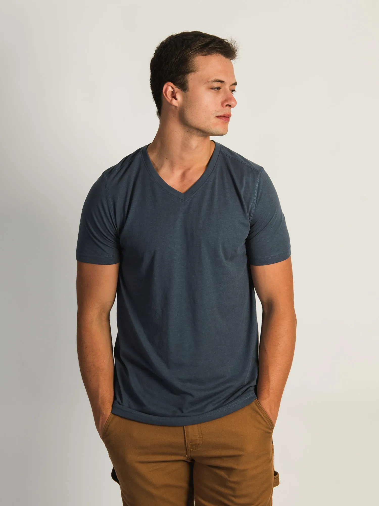 VICTOR V-NECK TEE - INK sold by Boathouse
