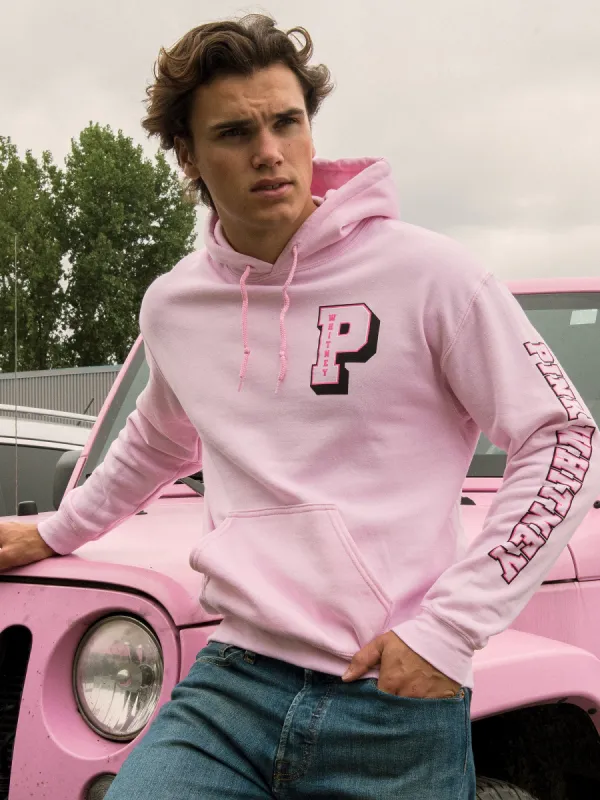 BARSTOOL SPORTS PINK WHITNEY VARSITY HOODIE sold by Boathouse