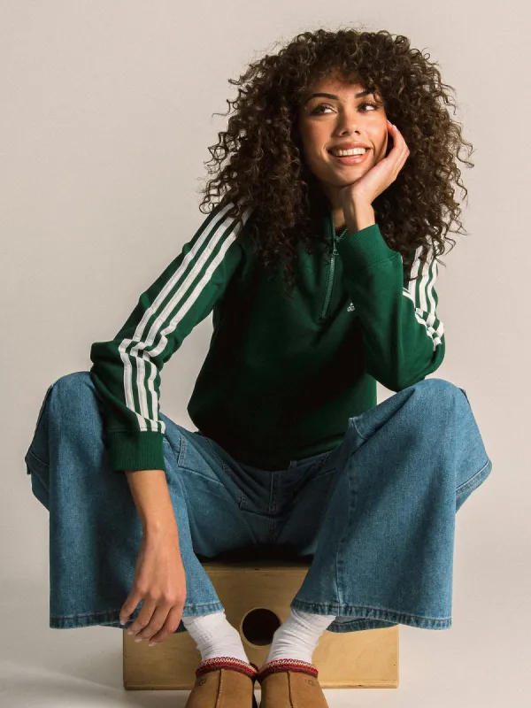 ADIDAS 3-STRIPES QUARTER ZIP SWEATER sold by Boathouse