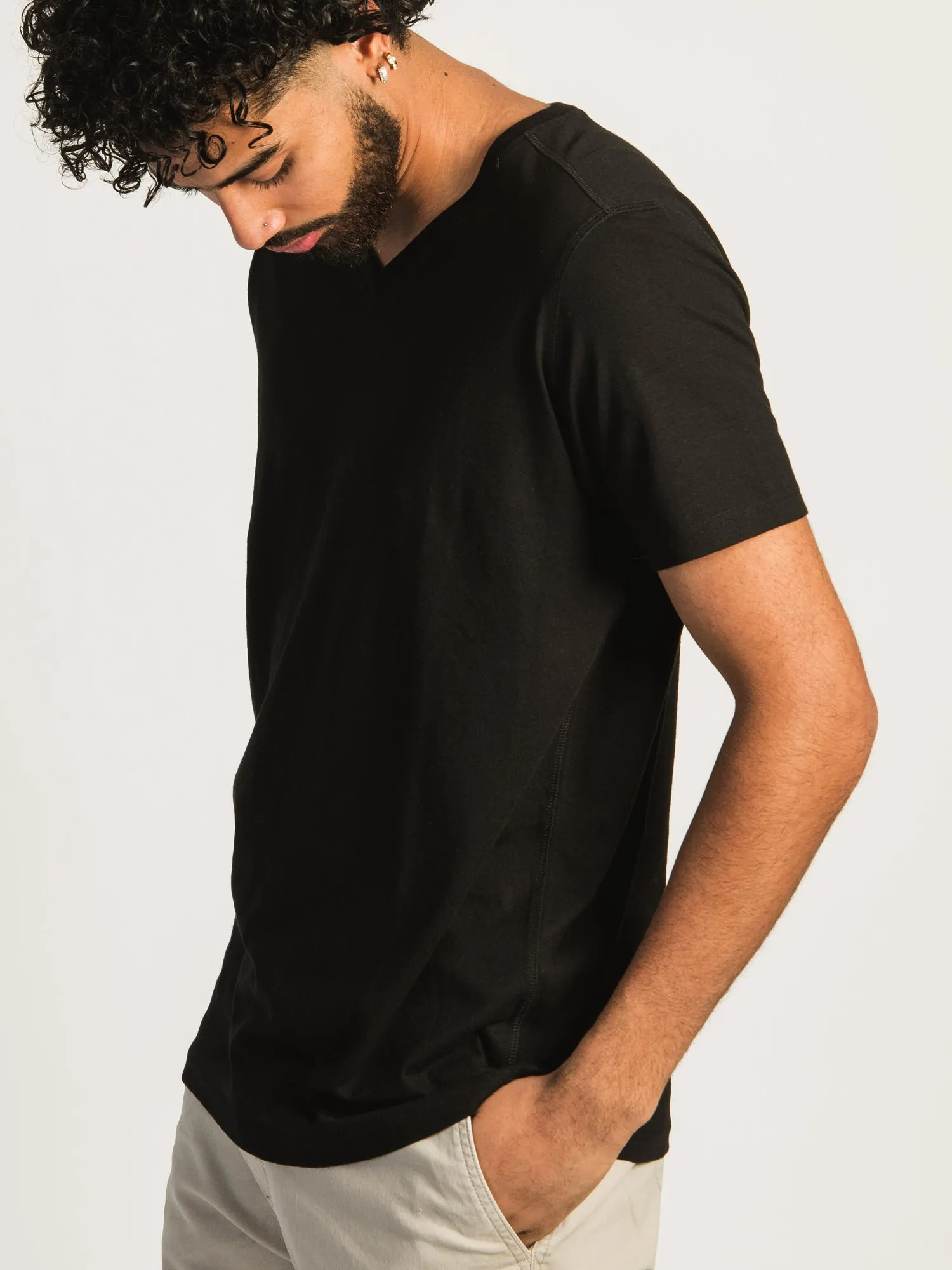 VICTOR V-NECK TEE - BLACK sold by Boathouse product image thumbnail 2