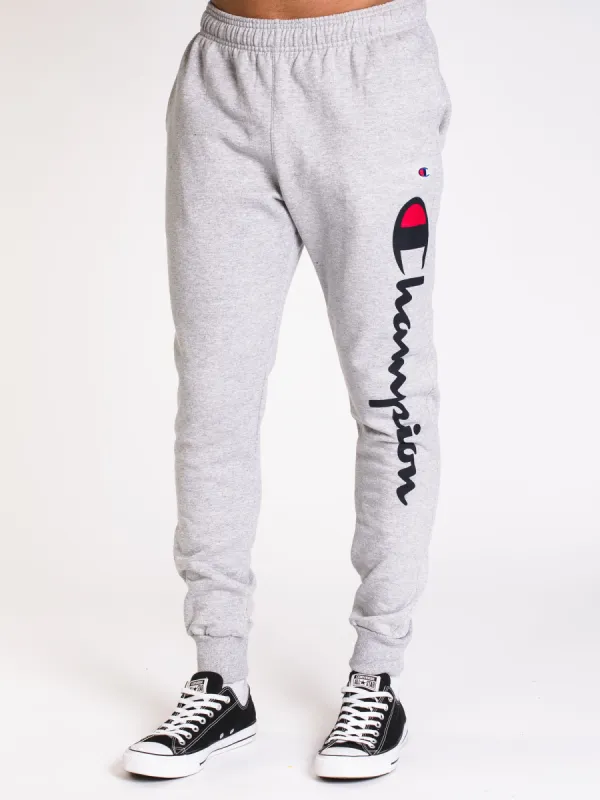 MENS POWERBLEND SCRIPT JOGGER-GY - CLEARANCE sold by Boathouse