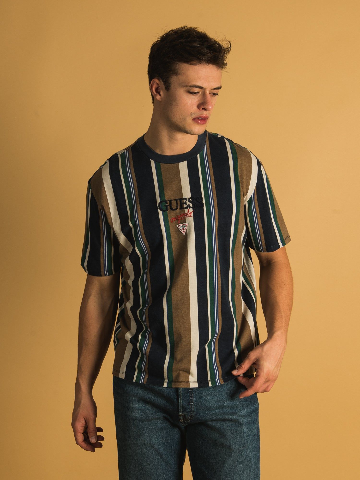 GUESS ORIGINAL BRYSON VERTICAL STRIPE T-SHIRT sold by Boathouse product image thumbnail 2