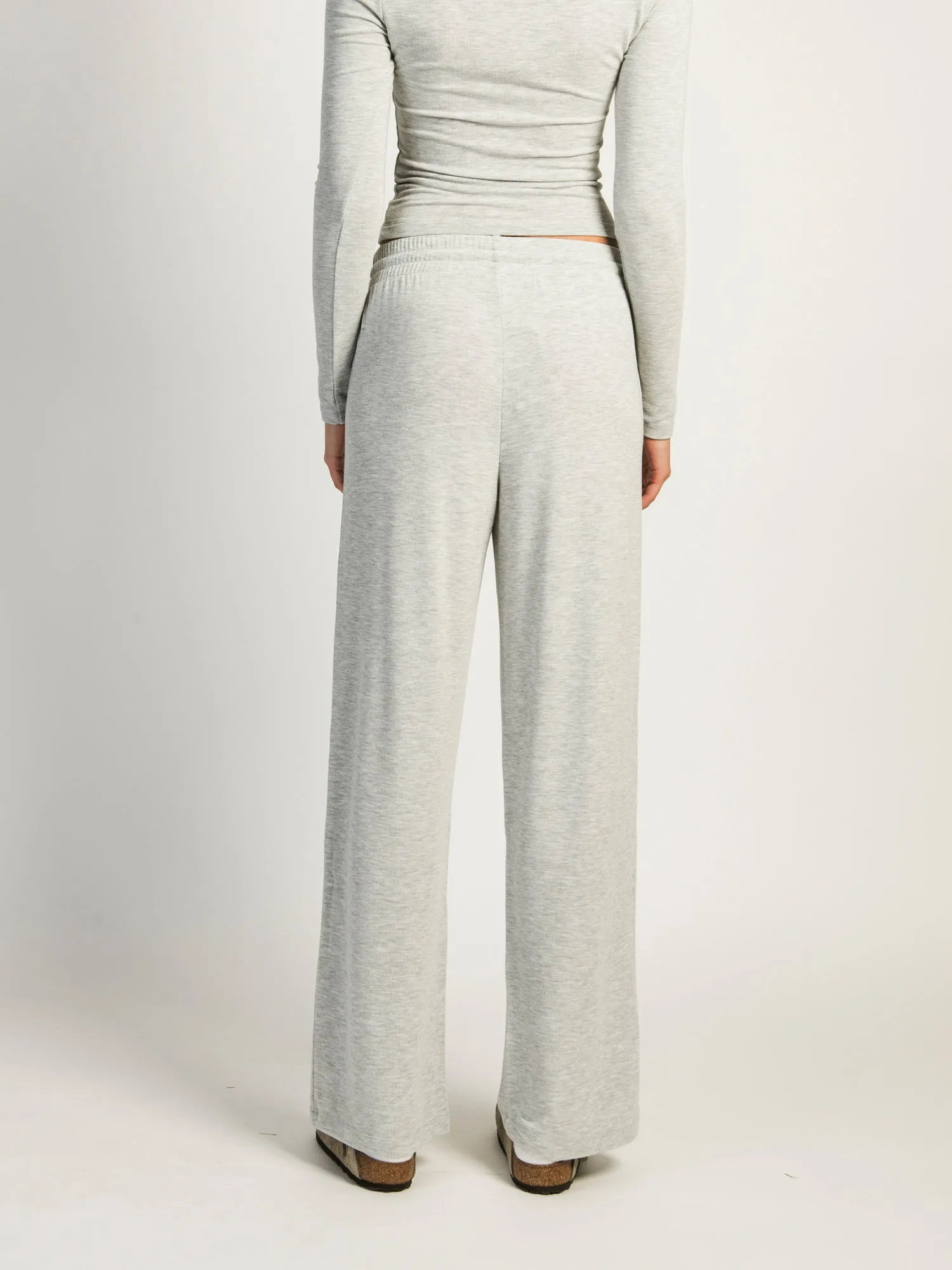 HARLOW MOLLY LOUNGE MELANGE PANT - HEATHER GREY sold by Boathouse product image thumbnail 4