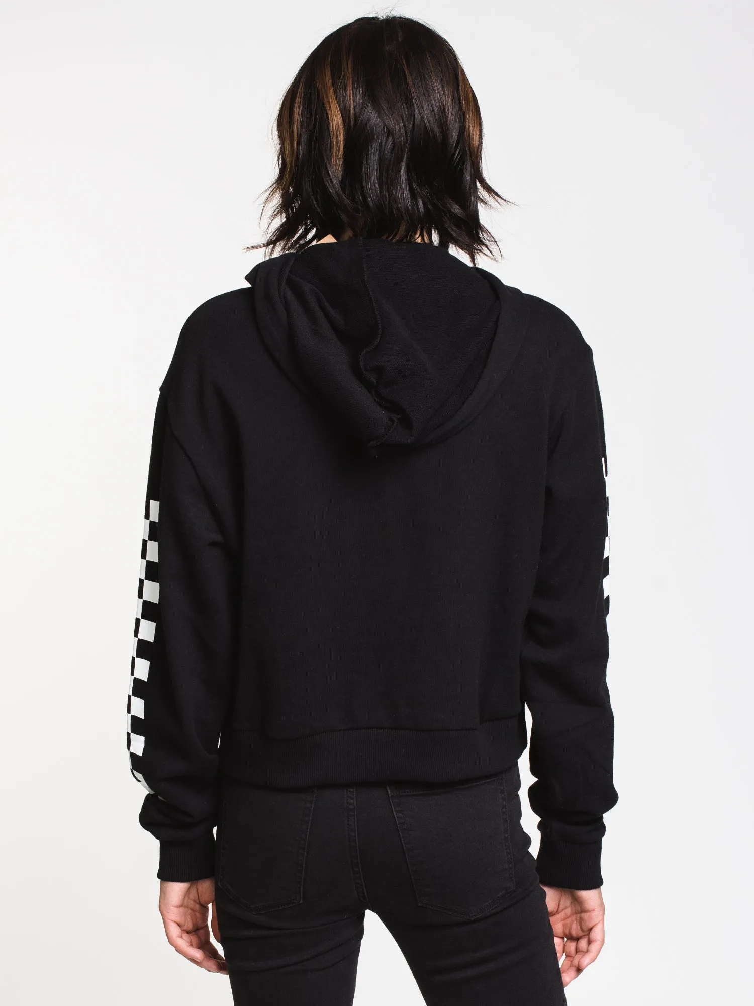 VANS WORD CHECK CROP PULLOVER HOODIE - CLEARANCE sold by Boathouse product image thumbnail 2