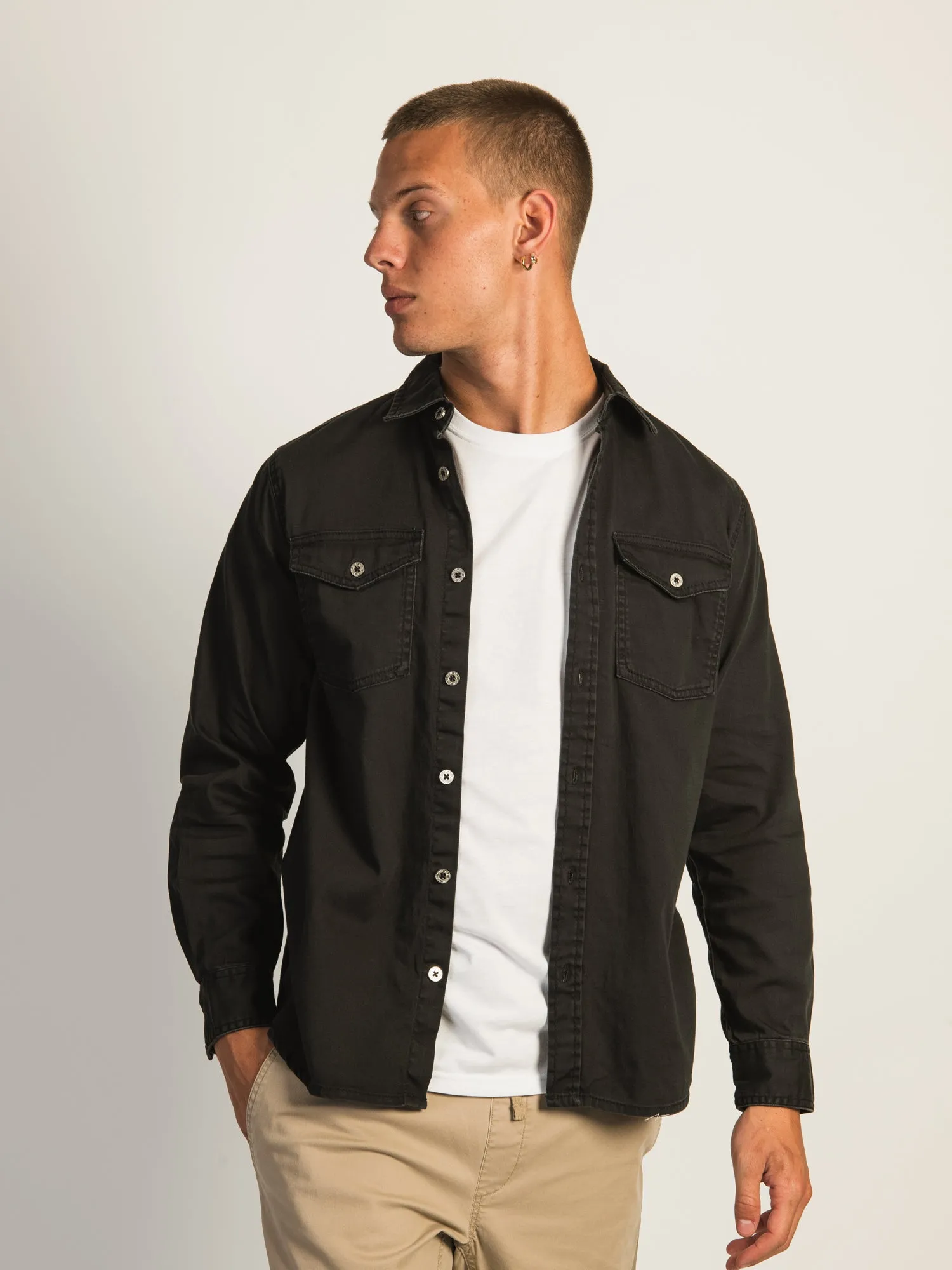 KOLBY DENIM OVERSHIRT sold by Boathouse product image thumbnail 2