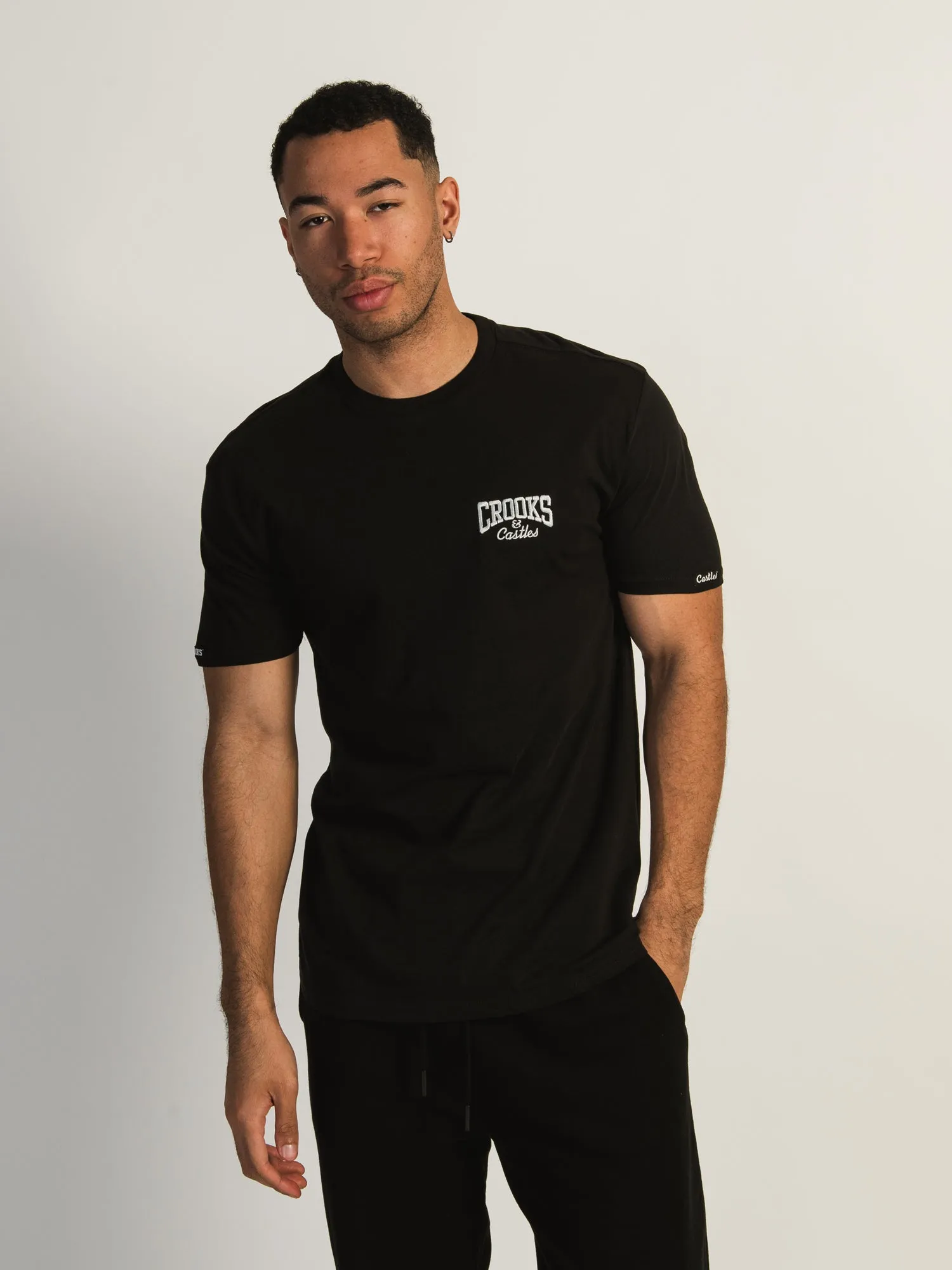 CROOKS & CASTLES EMBROIDERED T-SHIRT sold by Boathouse