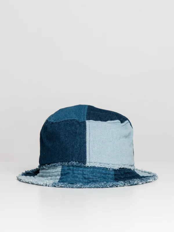 DLG BUCKET HAT - PATCH DENIM - CLEARANCE sold by Boathouse